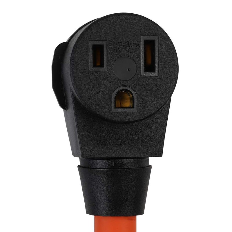acbroad 50CM(1.5FT) Nema L14-30P to 6-50R Heavy Duty # AWG10 STW 30 Amp Plug to 50 Amp (Welder) Socket Adapter Cable, Adapter Cord 30A Generator L14-30P to Welder 6-50R 50A, Welding Adapter 6-50, 250V - Image 5